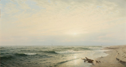 Beach at Long Branch: Sunrise, 1872. Creator: William Trost Richards.