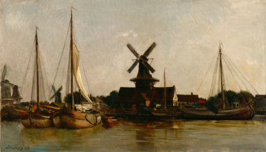 Mills at Dordrecht, 1872. Creator: Charles Francois Daubigny.
