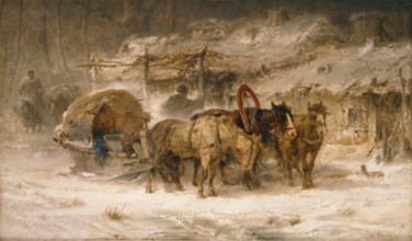 Halt at the Inn, c1850-1899. Creator: Christian Adolf Schreyer.