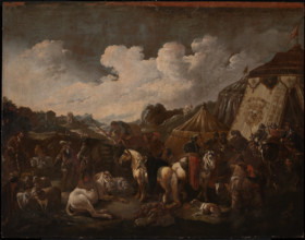 A Military Encampment, 1655-1706. Creator: Philipp Peter Roos.