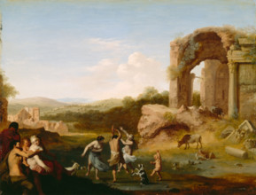 Figures Dancing near a Ruin, c1624. Creator: Cornelis van Poelenburgh.