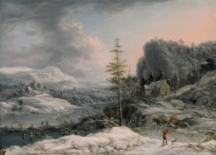 A Winter Scene, c1700. Creator: Jan Griffier I.
