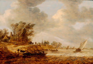 A Windy Day, 1651. Creator: Jan van Goyen.