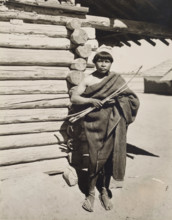 Untitled (man holding bow and arrow, New Mexico), c.between 1920 and 1940. Creator: Guillermo Bravo.