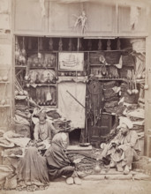 Tobacco and Pipe Shop, Cairo, 19th century. Creator: Pascal Sébah.