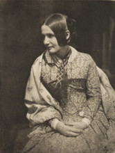 Lady in Flowered Dress (Wilhelmina Fillans), between 1843 and 1847; from Camera Work, January 1912. Creator: Unknown.