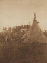 A Cree Camp, 1926. Creator: Edward Sheriff Curtis.