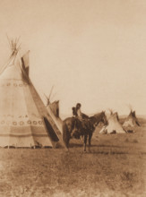 A Chief's Son, Assiniboin, 1926. Creator: Edward Sheriff Curtis.