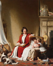 Mrs. Bradford Ripley Alden and her Children, 1852. Creator: Robert Walter Weir.