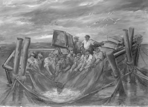 Lake Huron Fishermen, 1942. Creator: Carlos Lopez.