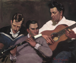 Three Top Sergeants, 1925. Creator: George Benjamin Luks.