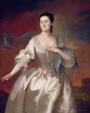 Mrs. James Pitts, 1757. Creator: Joseph Blackburn.