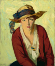 The Beach Hat, 1914. Creator: Robert Henri.