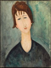 A Woman, 1917-1920. Creator: Amadeo Modigliani.