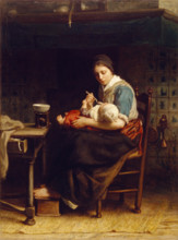 The Cottage Madonna, c1867. Creator: Jozef Israels.