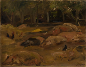 The Piggery, 1912. Creator: Lovis Corinth.