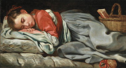 Young Girl Sleeping, c.between 1655 and 1660. Creator: Bernhard Keil.