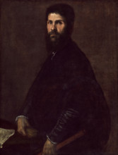 Man Holding a Flute, c.between 1560 and 1565. Creator: Titian.