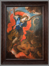 The Archangel Michael Defeating Satan, between 1692 and 1705. Creator: Antonio Palomino.