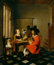 The Game of Cards, c1660. Creator: Hendrick van der Burch.