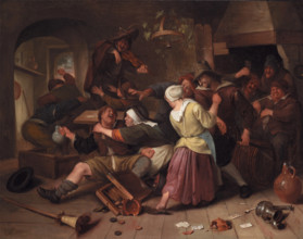 Gamblers Quarreling, c1665. Creator: Jan Steen.