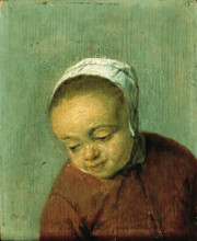 Head of a Girl, between 1655 and 1665. Creator: Adriaen van Ostade.