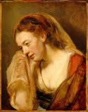 A Woman Weeping, mid- to late 1640s. Creator: School of Rembrandt Harmensz van Rijn.