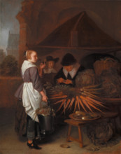 The Vegetable Stall, 1665. Creator: Gerritsz Quiringh van Brekelenkam.