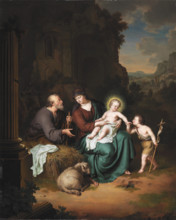 The Holy Family and Saint John the Baptist, 1708. Creator: Willem van Mieris.