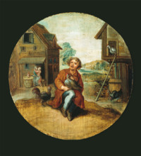 In the Farmyard, c1620-1660. Creator: Adriaen van de Venne.