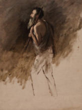 Study for Standing Shepherd, 1831 or 1832. Creator: Thomas Cole.