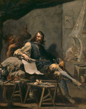 Satire on a Nobleman in Misery, between 1719 and 1725. Creator: Alessandro Magnasco.