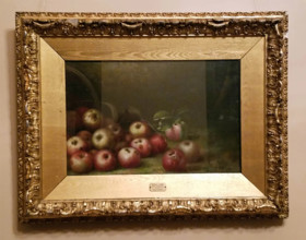 Still Life with Apples, 1897. Creator: Simon P Shafer.