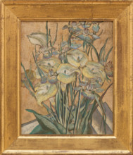 Irises and Calla Lilies, between c1890 and 1905. Creator: Maria Oakey Dewing.
