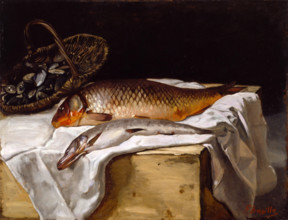 Still Life with Fish, 1866. Creator: Frédéric Bazille.
