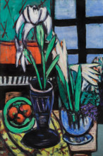Still Life with Lilies, 1949. Creator: Max Beckmann.