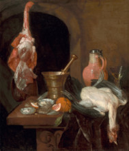 Preparations for a Meal, 1664. Creator: Abraham van Beyeren.