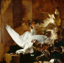Still Life with a Dead Swan, c1651. Creator: Jan Baptist Weenix.