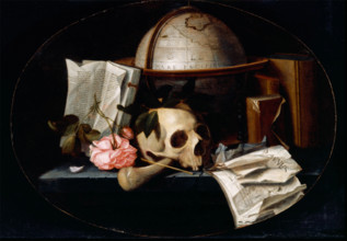 Vanitas Still Life, c1655. Creator: Johannes Borman.