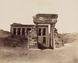 Temple at Dandara, between 1860 and 1903. Creator: Antonio Beato.