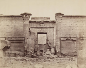 Madinet Habu, Entry Way to the Small Temple. Luxor, West Bank, between 1860 and 1903. Creator: Antonio Beato.