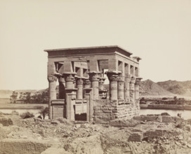 Kiosk of Trajan (Pharoah's Bed) on the Island of Philae, between 1860 and 1903. Creator: Antonio Beato.