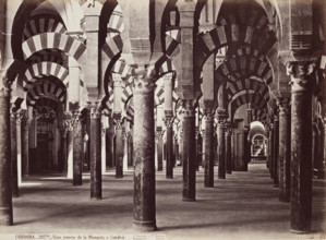 Cordoba, Vista Interior de la Mezquita O Cathedral, c1860. Creator: Juan Laurent.