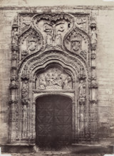 Entrance, Church of Santa Cruz, Segovia, between 1880 and 1890. Creator: Juan Laurent.