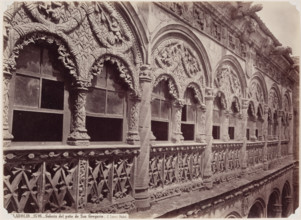 Valladolid, Gallery Above the Courtyard of St. Gregory, between 1866 and 1892. Creator: Juan Laurent.