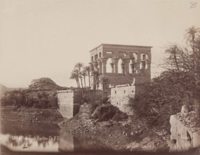 Kiosk of Trajan (Pharoah's Bed) on the Island of Philae, 19th century. Creator: Pascal Sébah.