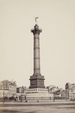 Column of July, Paris, between 1860 and 1870. Creator: Edouard Baldus.