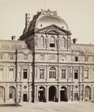 Clock Tower, the Louvre, Paris, between 1860 and 1870. Creator: Edouard Baldus.