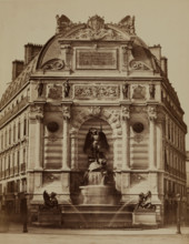 Fountain of St. Michael, Paris, between 1860 and 1870. Creator: Edouard Baldus.
