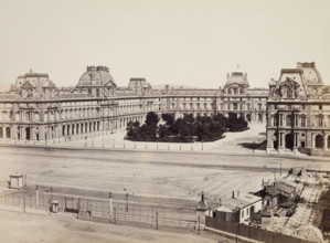 General View of the Louvre, Paris, between 1860 and 1870. Creator: Edouard Baldus.